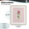 Stupell Industries Pink Stripe Rose Framed Print Under Glass, design by Lisa Wehmeyer